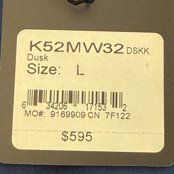 NWT St. John Women's Large Blue Silk Blouse Black Tie Slit Sleeve Cocktail Party - Picture 8 of 11